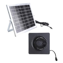 Energy Efficient Solar 8W 4 Inch Fan Outdoor Greenhouse Solution