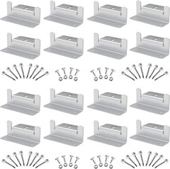 16pc Solar Panel Mounting Z Brackets Set – Lightweight Aluminum, Corrosion-Fr…