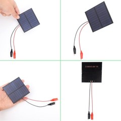 5-Pack Mini Solar Panels 1W 5V 200mA | DIY Electronics, STEM Projects, Crafts, P