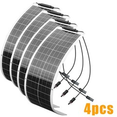 200Watt Solar Panel 19.8V Flexible Mono PV Off-Grid RV Home Roof Boat Battery