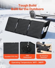 N-Type 30W Foldable Solar Panel, 16BB Mono Cells, USB-A/QC3.0/Type-C, IP65