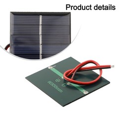 Compact 0 55W 3V Solar Panel Kit Charger for DIY Models Power Board and Line