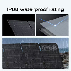 45-Watt Topcon Portable Solar Panel up to 25% Conversion Rate, IP68, Ideal Solar