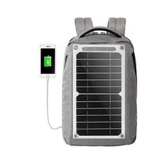 6W/5V USB Solar Panel Folding Power Bank Outdoor Camping Hiking Phone Charger