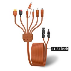 MHPOWOS Solar Panel to XT60 Anderson DC5521 DC5525 DC7909 DC8020 DC35135 Cable