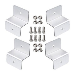 4 Pcs Mounting Hardware Solar Panel Bracket Corner Z Brackets RV