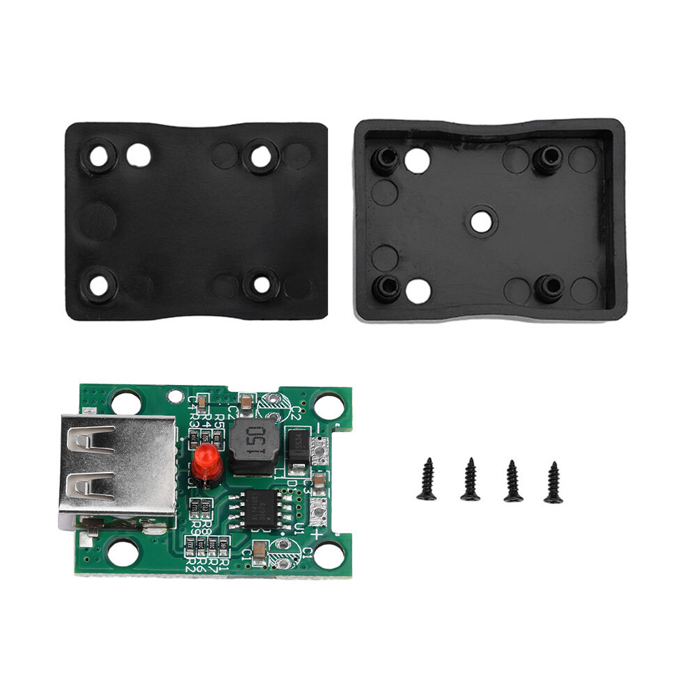 5V 2A Solar Power Bank Panel USB Charge Voltage Controller Regulator Black Shell