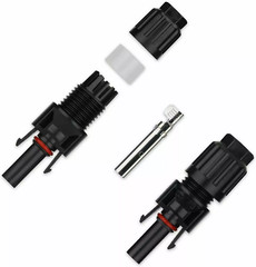10/20/50/100/200 Pairs Solar Cable Connectors Male Female Waterproof MC4 Kit