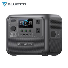 BLUETTI AC70 1000W 768Wh Portable Power Station Solar Generator for Fishing/Trip