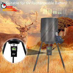 6V Solar Panel for Deer Feeder, Efficient Charger W/Adjustable Mounting Bracket