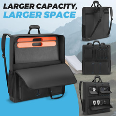 Solar Panel Storage Bag for 2 Panels, Padded Travel Carrying Case Compatible wit