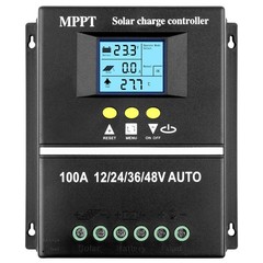 Solar Controller for 12V 24V 36V 48V Systems with LED Display and USB Charging