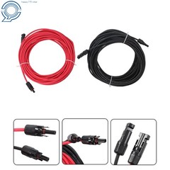 4mm² 20M Solar Wire Black+Red UV Resistant Cable with M4 Connector Kit