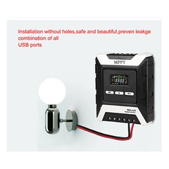20-60A MPPT Solar Charge Controller Charger 12V/24V/48V with Color LCD Display