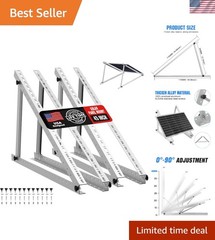 Versatile Solar Panel Mounting Brackets – 2 Sets with Easy Tool-Free Adjustments