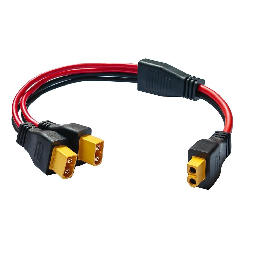XT60 Y Splitter Cable, XT60 Female to Dual Male Connector Adapter,10AWG XT60 …