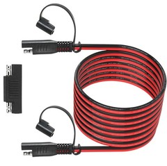 14AWG SAE Extension Cable 12FT for Solar Panel RV Battery Automotive and Marine