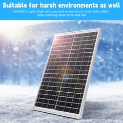 100W Rigid Monocrystalline Solar Panel Kit for Home Caravan RV Boat 12V Charger