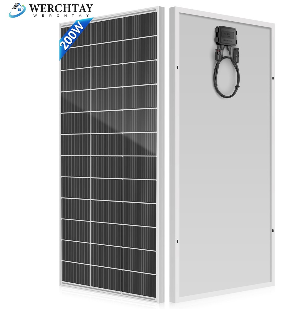 200W 400W 800W 18BB N-Type Solar Panel Battery Charging Boat Home Off-Grid RV PV