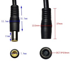 Heavy Duty Solar Cable DC8mm Male to Female Cable for Energy Storage Devices
