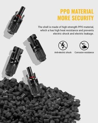 12 PCS Solar Connectors 10 AWG Crimp Type for Long-Lasting Performance