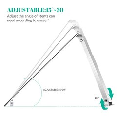 2 Sets 36-68cm Adjustable Solar Panel Mount Brackets Mounting Holder for Roof RV