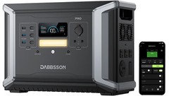 Dabbsson Power Station 2000-2400W Solar Generator LiFePO4 RV Trip Home backup