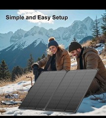 200W Portable Solar Panel Kit,23.5% High Efficiency 12BB Cells,Ultra-Thin 1.6…