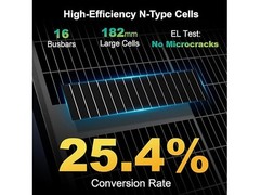 ACOPOWER 100W N-Type 12V Slim Solar Panel 100W Slim Single Panel