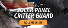 ROTAK Critter Guard PRO – 6in x 100ft Solar Panel Bird Prevention Roll Kit with
