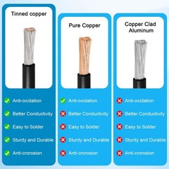 10FT 10AWG Heavy Duty Solar XT60i Extension Cable for Power Stations, RVs, Batte