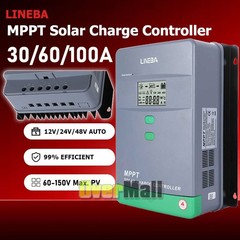 MPPT Solar Charge Controller Solar Panel Battery Regulator 12/24V Auto 100A LCD