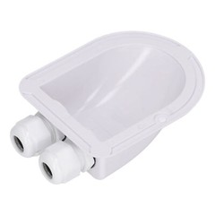 (White)Cable Junction Box Solar Entry Housing UV Resistance Wide Application