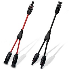 Solar Y Branch Connectors 2 Male to 1 Female 1 Female to 2 Male Pair HeavyDuty