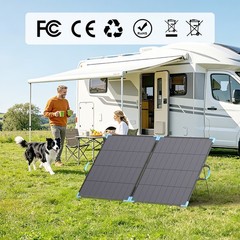 220 W Bifacial Solar Panel for Bluetti Power Stations Generator Backup Solution