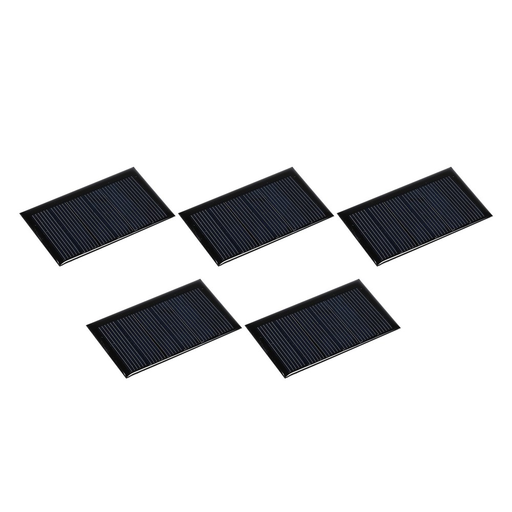 Solar Panel Cell 3V 90mA 0.27W 62mm x 36mm for DIY Project Pack of 5