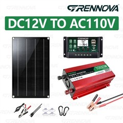 Grennova 1000W Off-Grid Solar System 60W Panel 60A MPPT Dual Voltage Inverter