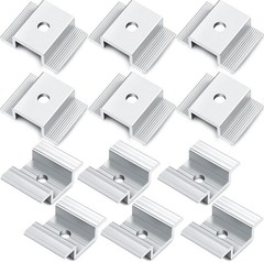 Solar Panel Mounting Clamps Aluminum 1.06 Inch 12 Pack