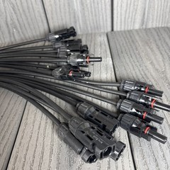 BougeRV Y Branch Connectors for Solar Panel – 2 Pairs-M/FFFF and F/MMMM