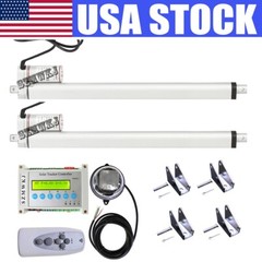 Dual Axis Solar Tracker Complete Kit & 2PCS 18″ Linear Actuator & LCD Controller