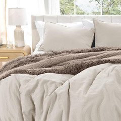 Microfiber Duvet Cover Set – Ultra Soft Washed Microfiber – Twin/Twin Extra Long