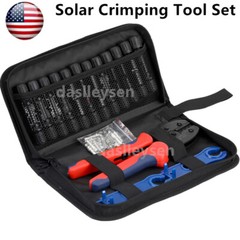 6Pairs Solar Panel Terminals Cable Connectors Crimper Crimping Plier Tool Set