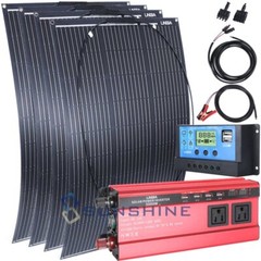 400W 200W PV Flexible Solar Panel Off-grid Mono for Power Station RV Boat Camper