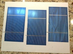 3×6 SOLAR CELLS (73) & tabbing wire BROKEN/Chipped