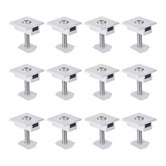 12 Pcs Solar Panel Middle Clamp 30mm Aluminium Solar Panel Mount Mid Clip