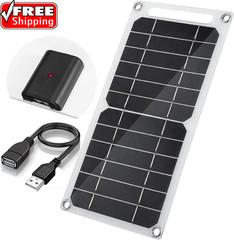 Mini 5V 6W USB Solar Panel, Portable 5 Volt 6 Watt High Efficiency Monocrystalli