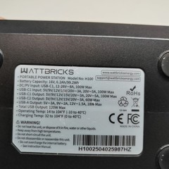 WattBricks H100 Portable Power Station 99.2Wh 100W USB-C PD Battery Pack