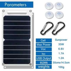 35W Sunpower Portable Solar Panel 5V Solar Plate WithUSB Safe Stabilize Charger