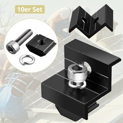 10pcs Solar Panel End Clamp 30mm/35mm Aluminum Z Brackets For Solar Panels Solar