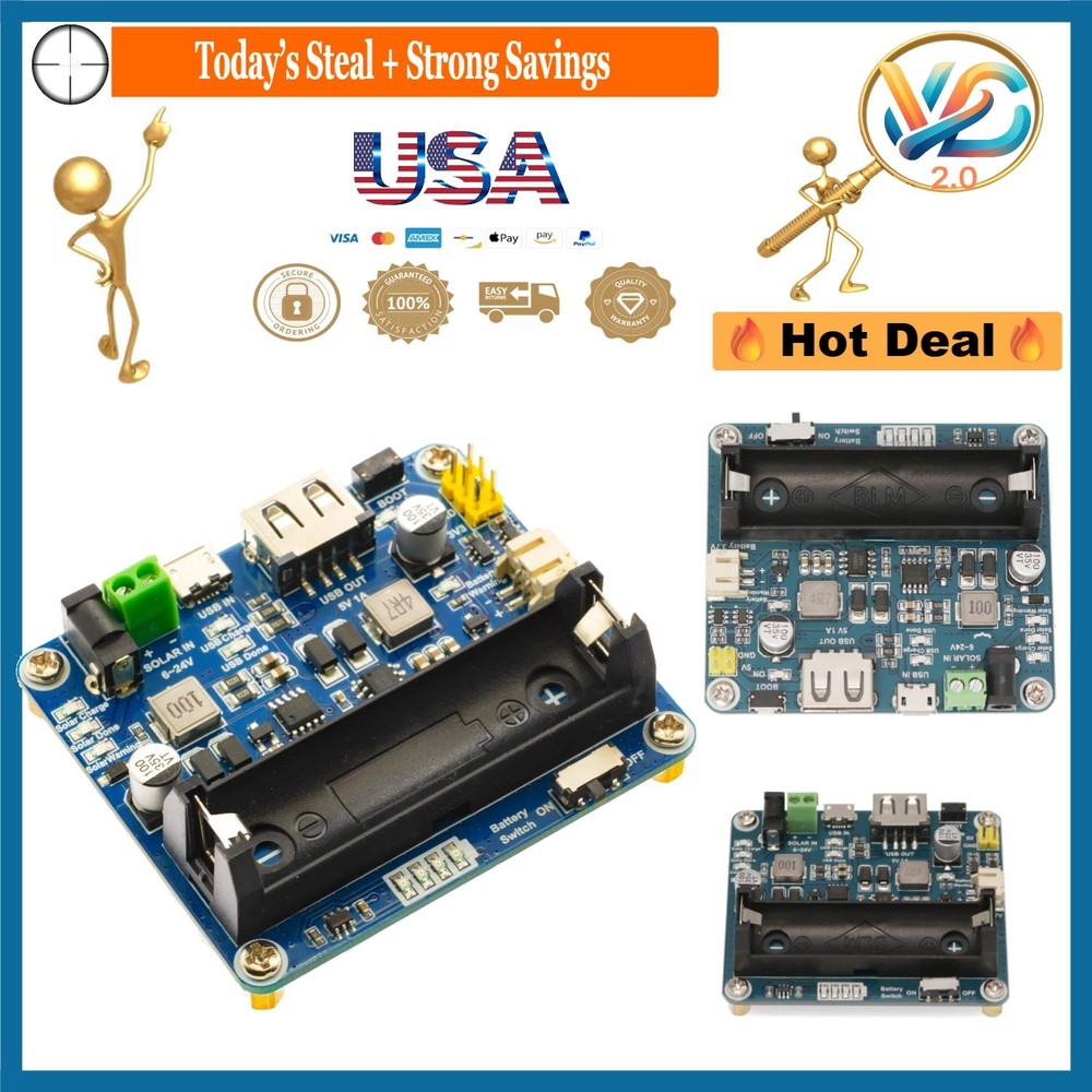 Blue Solar Power Management Module MPPT Battery Charger USB Output